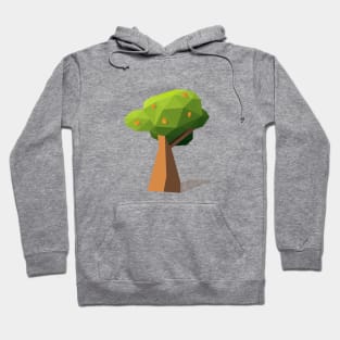 Low Poly Orange Tree Hoodie